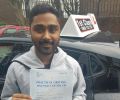 Bilal Miah with Driving test pass certificate
